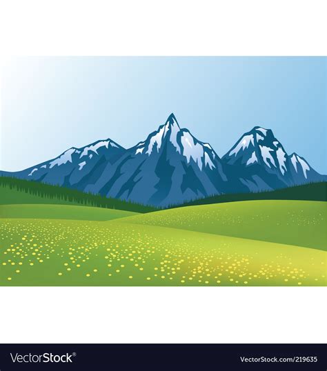 Mountain background Royalty Free Vector Image - VectorStock