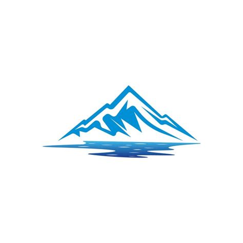 Ic Ne De Montagne Logo Template Vector Vecteur Premium