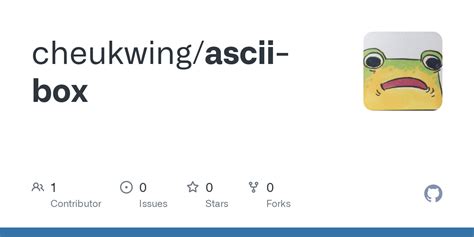 GitHub - cheukwing/ascii-box