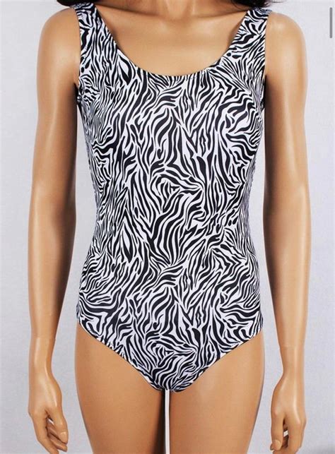 Badpak Stijlvolle Dames Zwempak Fijne Zebraprint Badmode Bikini