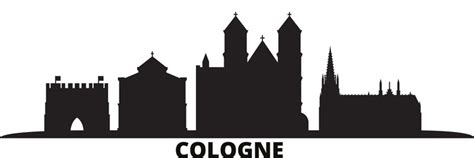 Cologne City Silhouette Vector Images Over 190