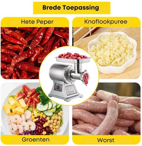 Vevor 122 Kg U 250 Kg U Elektrische Vleesmolen Vleessnijmachine