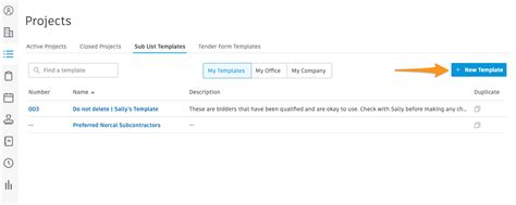 How To Create Bidder List Templates Buildingconnected Uk