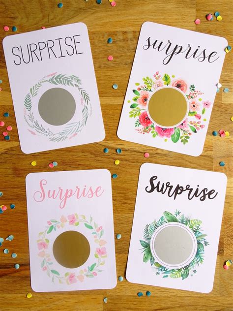 Carte à Gratter Personnalisable Pour Les Heureux évènements Etsy