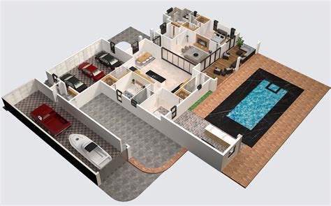 Residence 3d Floor Plan :: Behance