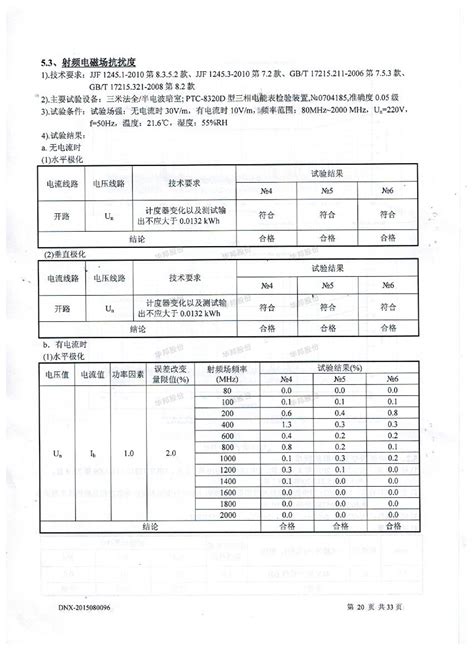 单相电子式电能表 Dds228浙江省计量科学研究院）检测报告 华邦电力科技股份有限公司