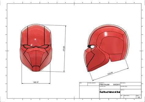 Red Hood Helmet Template - Printable Word Searches