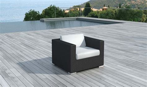 Fauteuil En Resine Tressee Noir Agencement De Jardin Aux Meilleurs Prix