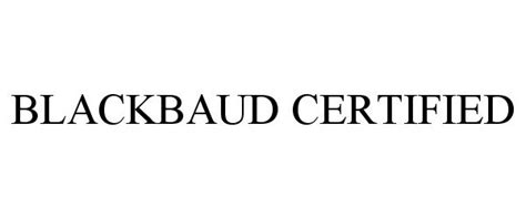 Blackbaud Certified Blackbaud Inc Trademark Registration