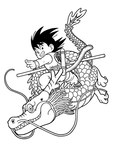 Free Printable Dragon Ball Z Coloring Pages For Kids 2 - Free Coloring Sheet Printables for Kids ...