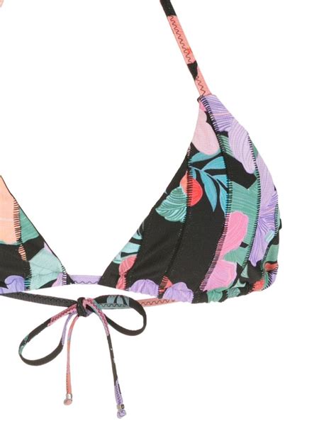 Amir Slama Print Hibiscus Bikini Set Farfetch