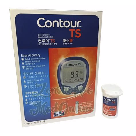 Contour Ts Blood Glucose Monitor With Strips Lancets