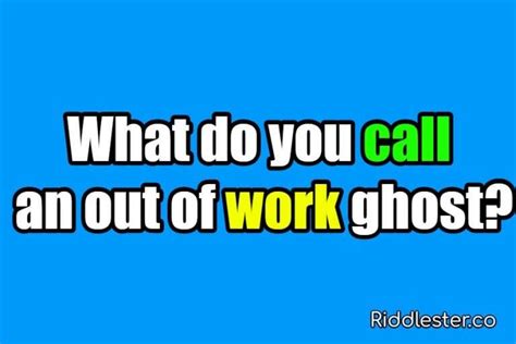 Funny Riddles For Workplace