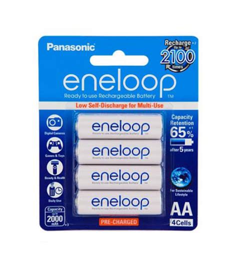 Panasonic Eneloop 4x Aa 2000mah Bk 3mcce 4t