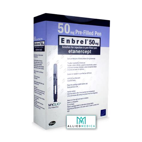 Enbrel® 50mg 4 Pre Filled Pen Allied Medica