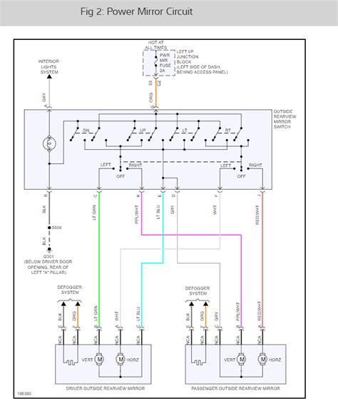 Side Mirror Power Mirror Switch Wiring Diagram Moo Wiring