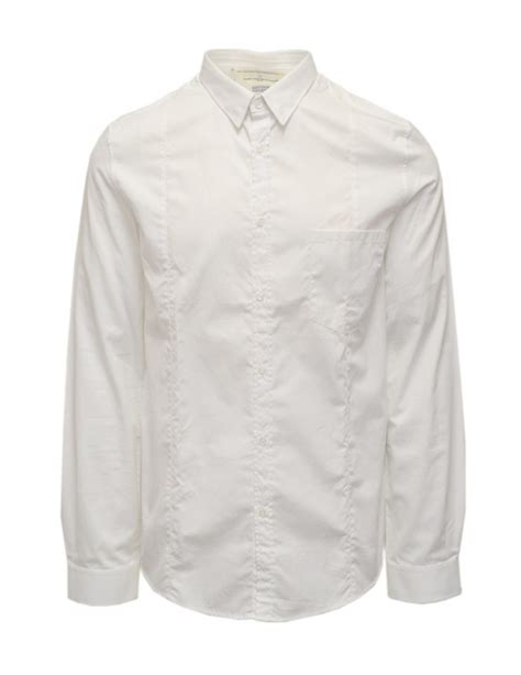 Golden Goose White Cotton Shirt Size Xl For Men