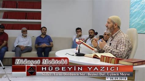 Hüseyin Yazıcı Sözler Yirmi Dördüncü Söz Beşinci Dal Üçüncü