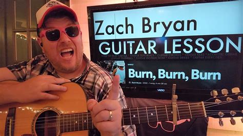 How To Play Burn Burn Burn Zach Bryan Guitar Tutorial Beginner