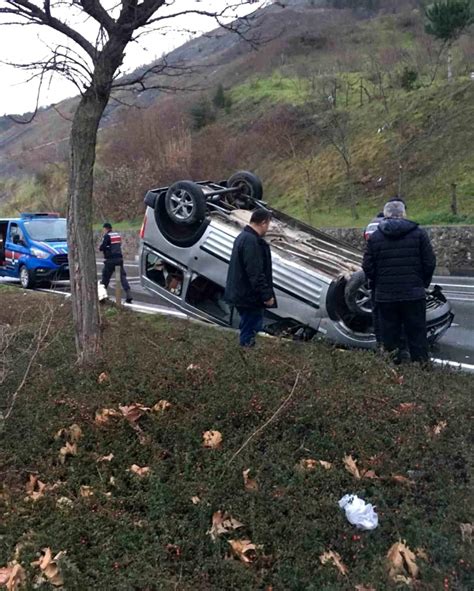 Alaplı da trafik kazası Maddi hasar meydana geldi Son Dakika