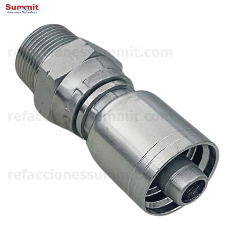 Conector Recto Rosca Npt Macho Swivel Manguera R Y R