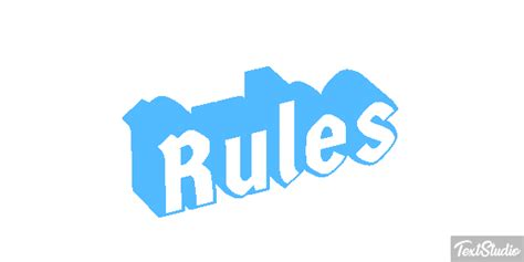 Rules Word Animated  Logo Designs