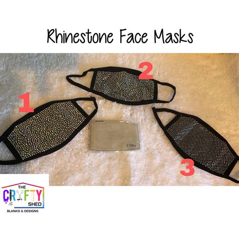 Rhinestone Face Masks The Crafty Shed