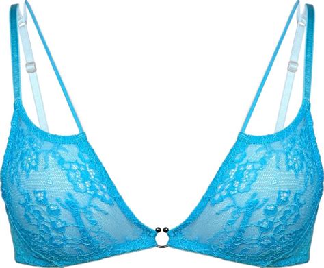 Monique Morin Lingerie Women S Amphitrite Bralette Blue Flame