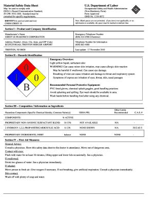 Fillable Online MSDS CC35 Doc Fax Email Print PdfFiller