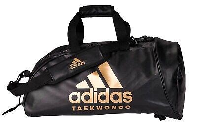 Adidas In Bag Taekwondo Black Gold Pu Adiacc T Ebay