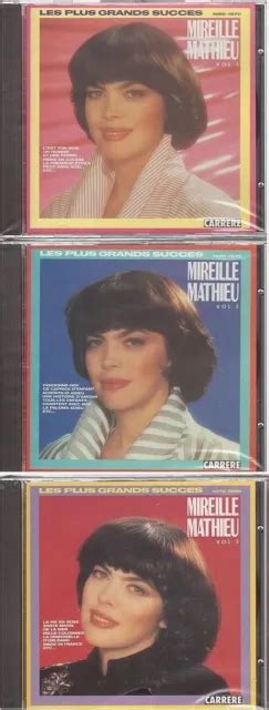 MIREILLE MATHIEU LES Plus Grands Succes Vol 1 2 3 CD Neuf EUR