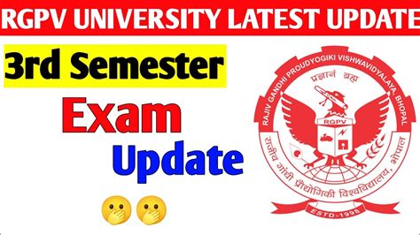 Rgpv News Today Btech Bpharma 3rd Semester Exam Related Update