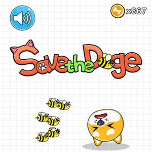 🕹️ Play Save the Doge Game: Free Online Barrier Drawing Dog Protection ...