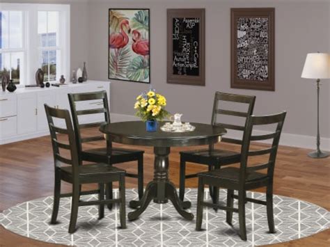 HLPF5-CAP-W 5 PC small Kitchen Table set-Kitchen Table and 4 Dinette ...