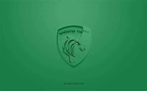 Download wallpapers Leicester Tigers, creative 3D logo, green ...