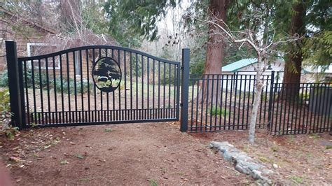 Driveway Gates Custom Aluminum Swing Driveway Gates Arbutus 2