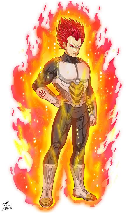 Super Saiyan God Vegeta Dbu By Phil Cho On Deviantart