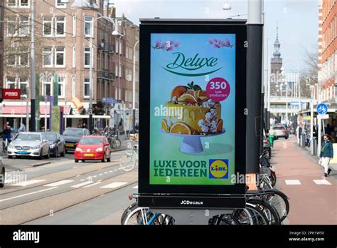 Billboard Lidl Supermarket At Amsterdam The Netherlands 23 3 2023 Stock