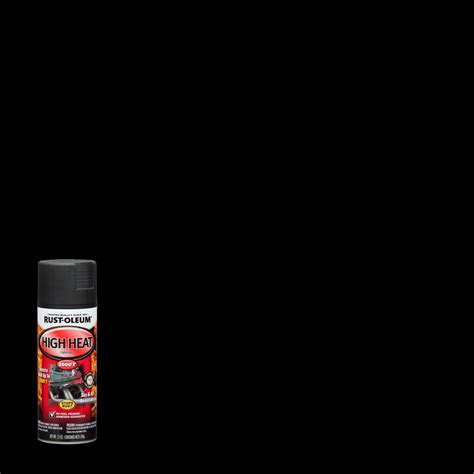 Rust Oleum Automotive High Heat Protective Enamel Flat Spray Paint Black 12 Oz