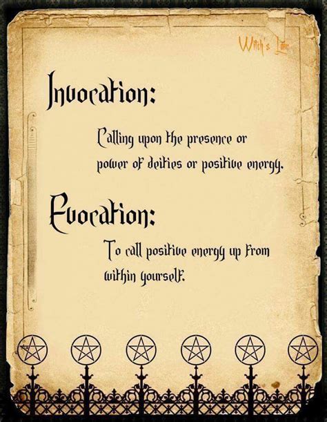 Invocation Vs Evocation Magick Book Wiccan Spell Book Grimoire Book