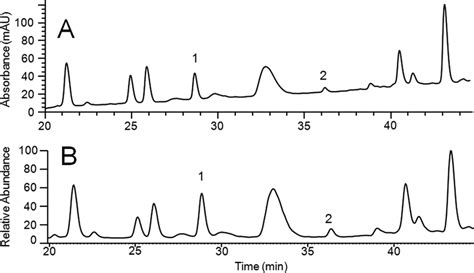 Mab Peptide Map A Portion Of Mab Peptide Map Chromatogram At A