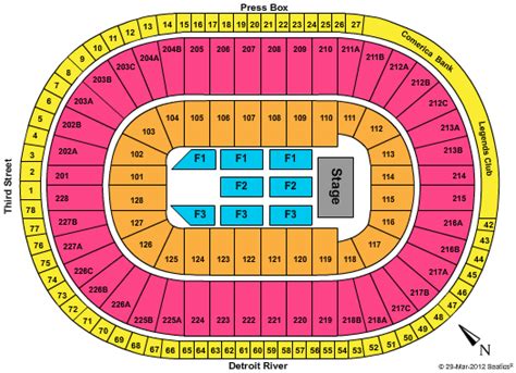 Joe Louis Arena Seating Chart | Joe Louis Arena | Detroit, Michigan