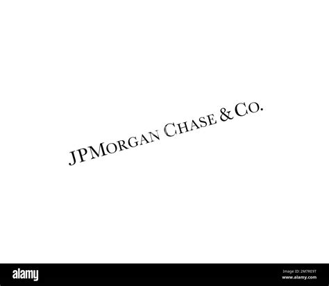 JPMorgan Chase, rotated logo, white background Stock Photo - Alamy