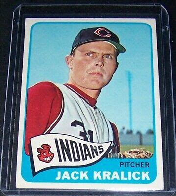 1965 TOPPS JACK KRALICK CLEVELAND INDIANS 535 EX EXMT SP HIGH NUMBER