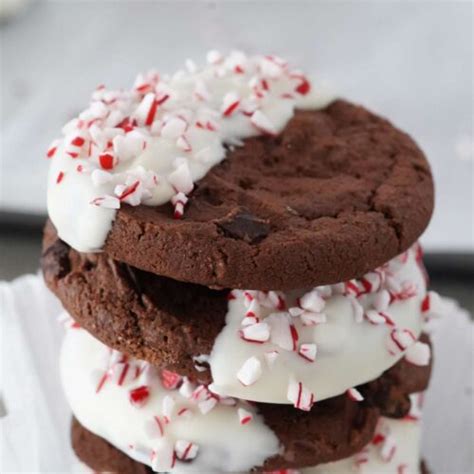 Festive Peppermint Bark Cookies A Food Lover S Kitchen