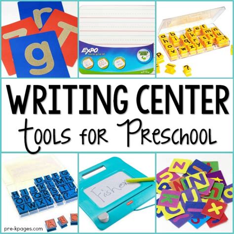 Writing Center Set Up in Preschool - Pre-K Pages | Writing center ...