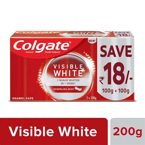 Colgate Visible White Dazzling White Toothpaste Sparkling Mint 200 G