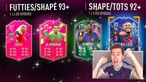 COOO 97 2x FUTTIES SHAPE PICK 93 NAGRODY Za FUT CHAMPIONS