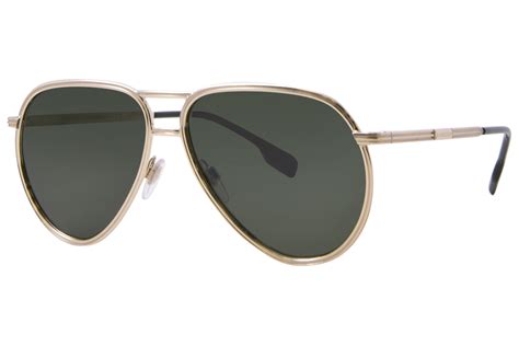 Burberry Scott Be3135 110971 Sunglasses Men S Light Gold Green Pilot 59 14 145