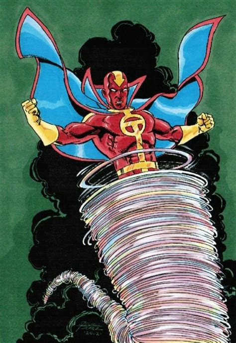 Red Tornado Dc Comics Artwork Tornado Comic Art